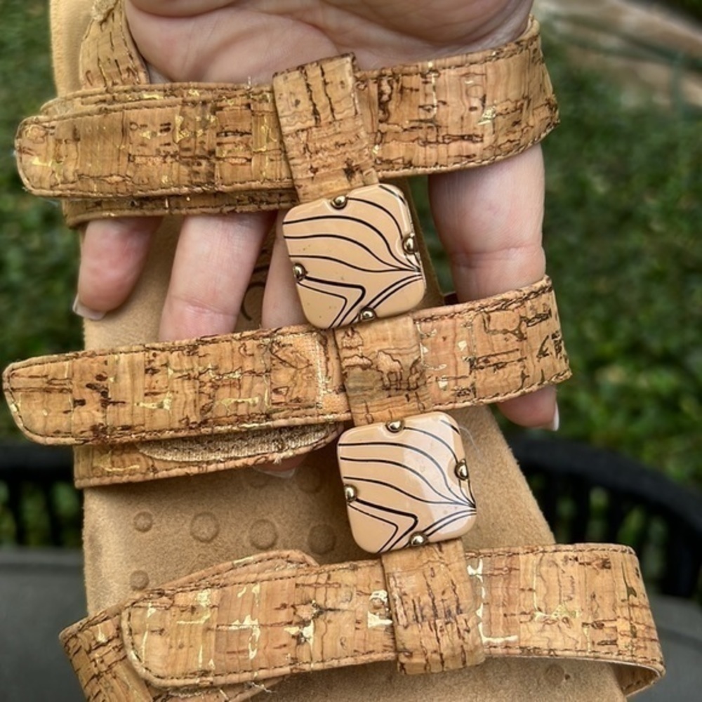 Vionic Triple Strap Amber Adjustable Sandal- Gold… - image 6